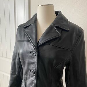 Wilson Black Leather Jacket